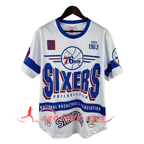Maillot Philadelphia 76ers Retro 2025/26 Blanc/Bleu