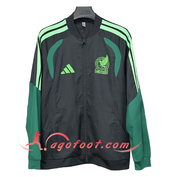 Coupe-Vent Mexique Noir/Vert 2025/2026