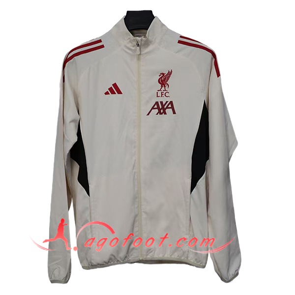 Coupe-Vent FC Liverpool Beige/Rouge/Noir 2025/2026