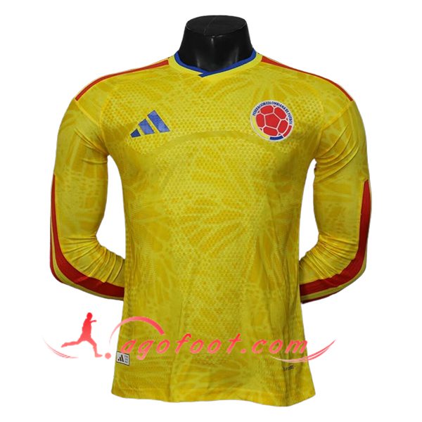 Maillot Equipe Foot Colombie Domicile Manches Longues 2025/2026