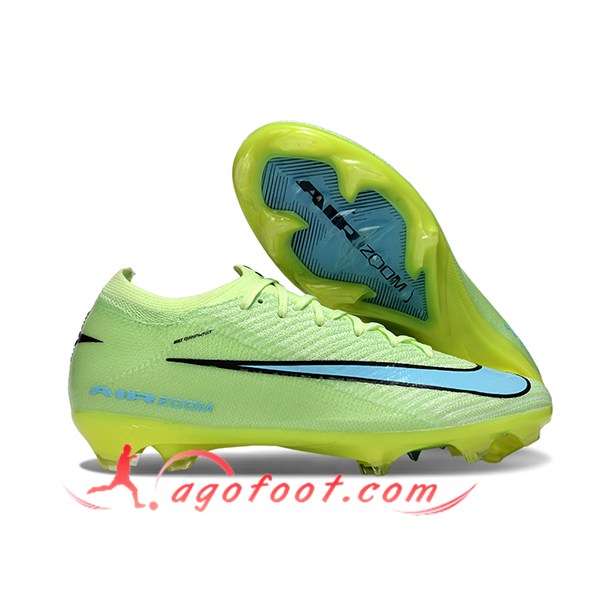 Nike Chaussures de Foot AIR Zoom Mercurial Vapor 16 Elite XXV FG Vert/Bleu