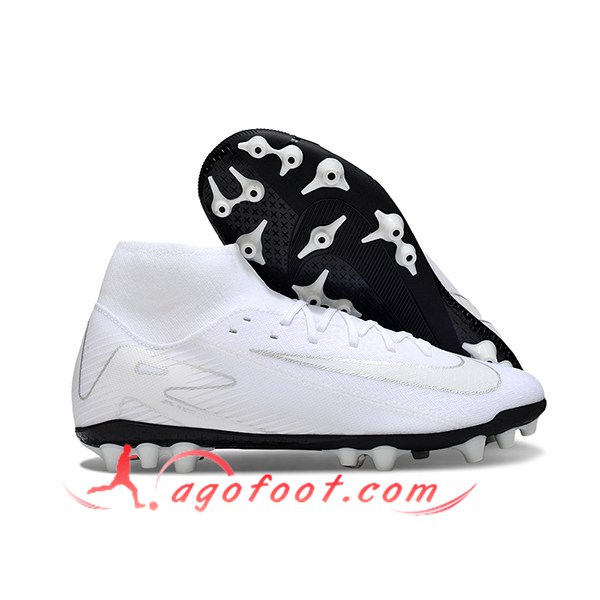 Nike Chaussures de Foot Mercurial Superfly 10 Academy Blanc/Noir