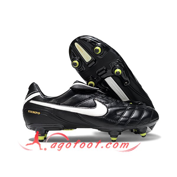 Nike Chaussures de Foot Tiempo Legend V Elite LUXE SG Noir/Blanc