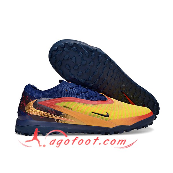 Nike Chaussures de Foot Phantom GX III Elite TF Bleu/Orange