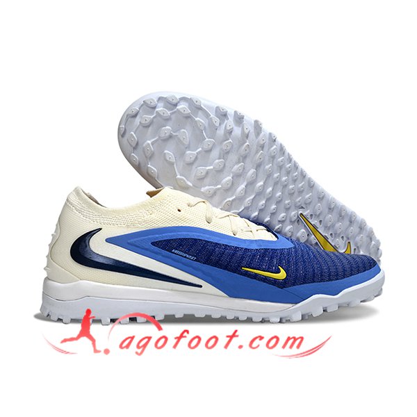 Nike Chaussures de Foot Phantom GX III Elite TF Bleu/Beige