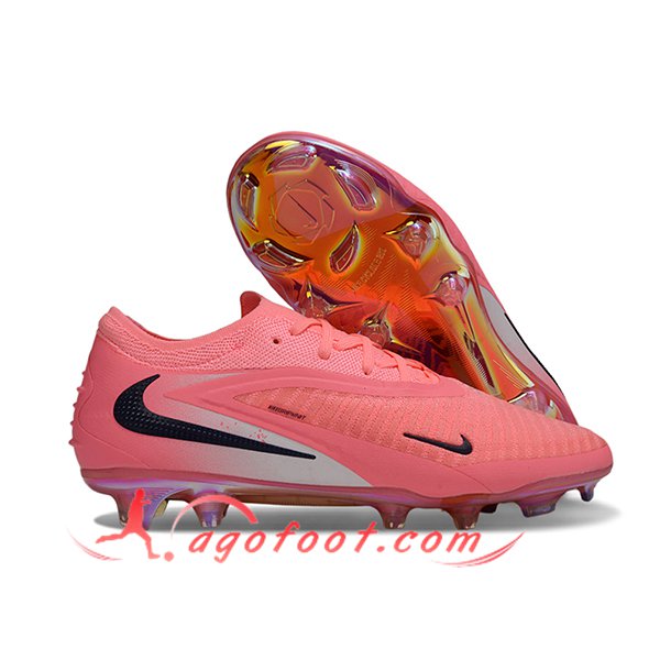 Nike Chaussures de Foot Phantom GX III Elite FG Rose/Noir -02