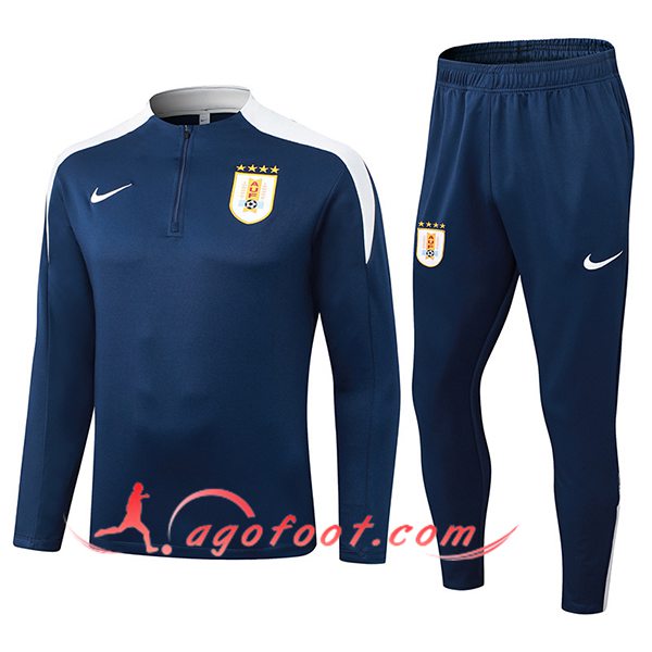 Ensemble Survetement de Foot Uruguay Bleu Royal 2025/2026