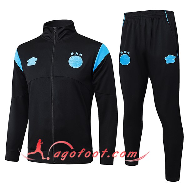 Ensemble Survetement de Foot Veste Gremio Noir/Bleu 2025/2026