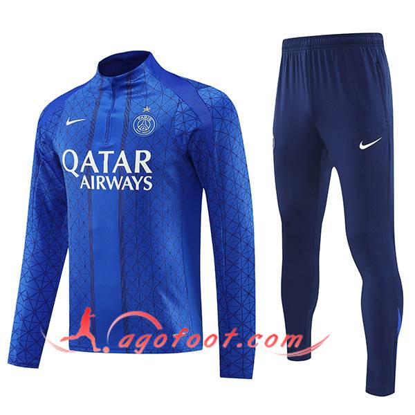 Ensemble Survetement de Foot PSG Bleu 2025/2026 -02