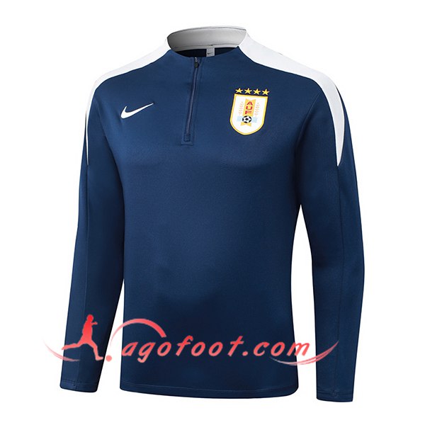 Sweatshirt Training Uruguay Bleu Royal 2025/2026