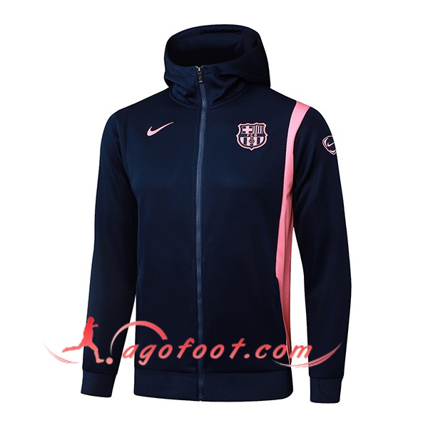 Veste A Capuche FC Barcelone Bleu/Rose 2025/2026