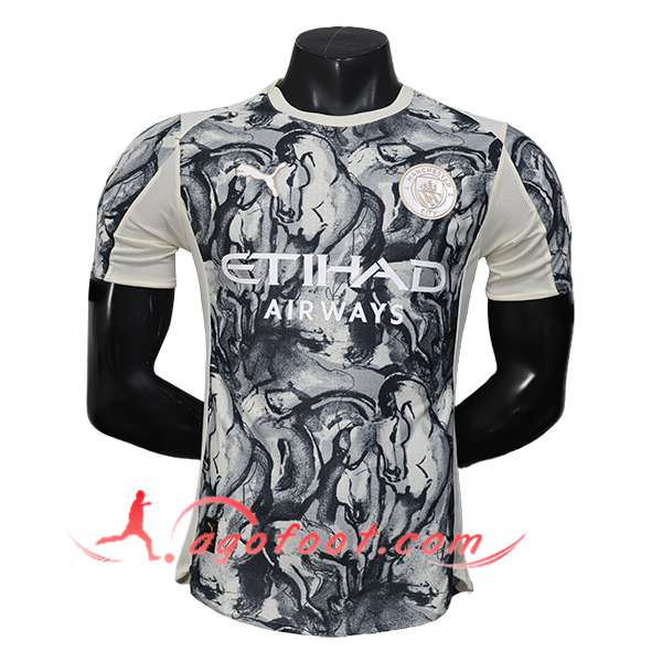 Maillot de Foot Manchester City Special Edition Noir/Blanc 2025/2026