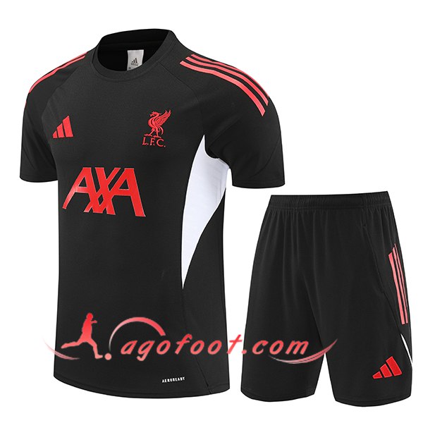 Ensemble Training T-Shirts FC Liverpool Noir/Rouge/Blanc 2025/2026