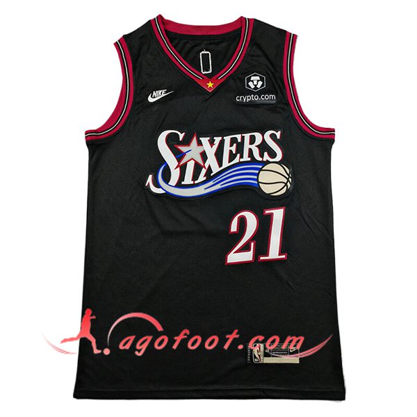 Maillot Philadelphia 76ers (EMBIID #21) 2025/26 Noir/Rouge