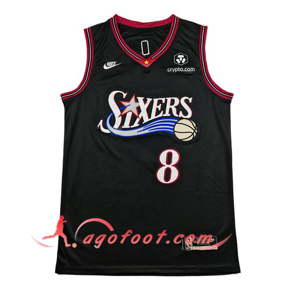 Maillot Philadelphia 76ers (GEORGE #8) 2025/26 Noir/Rouge