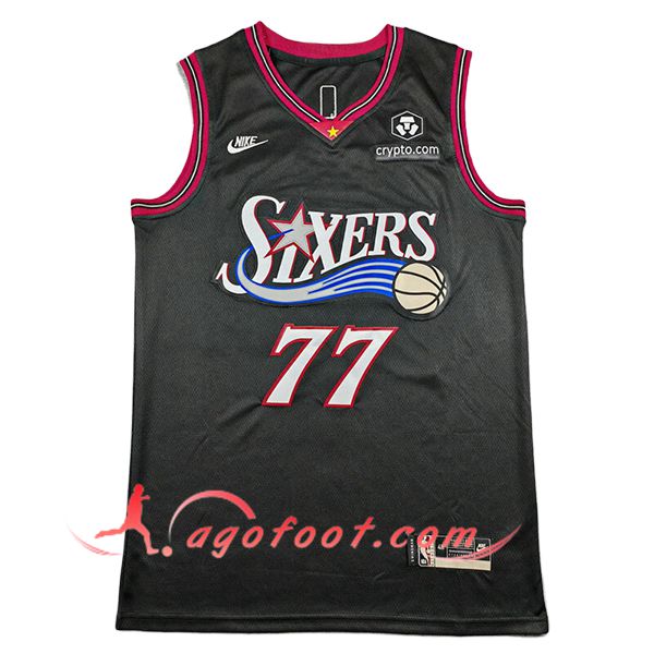Maillot Philadelphia 76ers (EDGECOMBE #77) 2025/26 Noir/Rouge