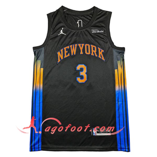 Maillot New York Knicks (HART #3) 2025/26 Noir/Bleu/Orange