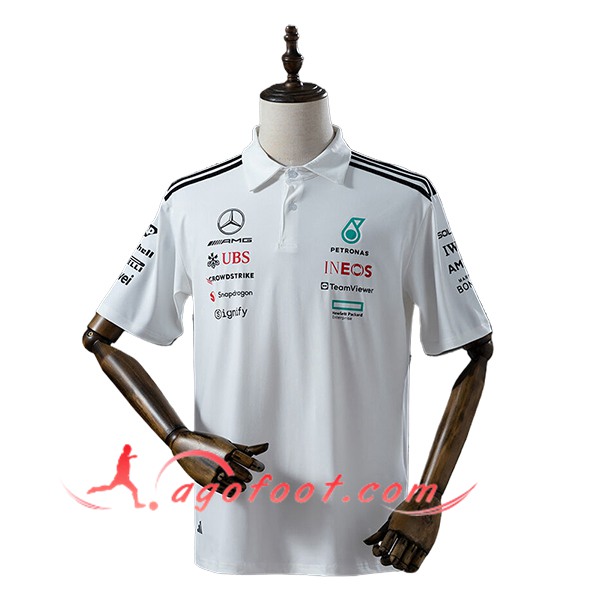 Polo F1 Mercedes Benz Team Blanc/Noir 2025