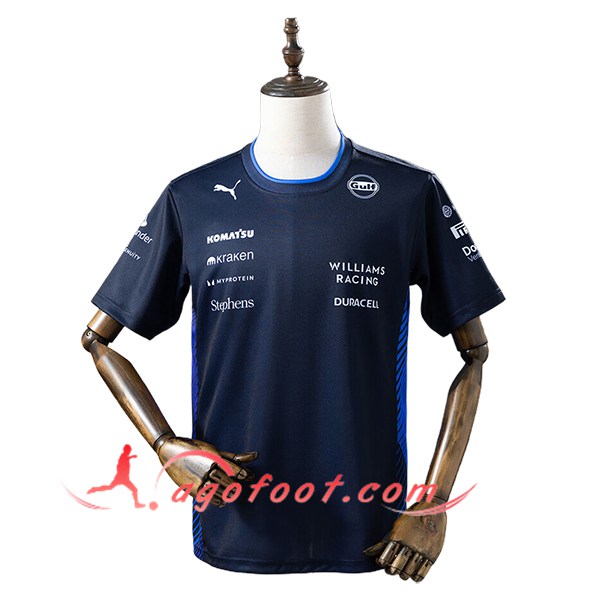 T-Shirt F1 Williams Team Bleu Royal 2025