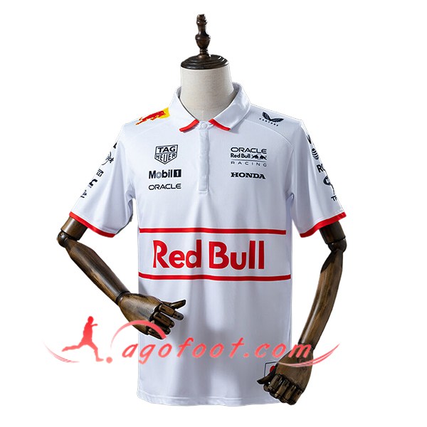 Polo F1 Scuderia Ferrari Team Blanc/Rouge 2025