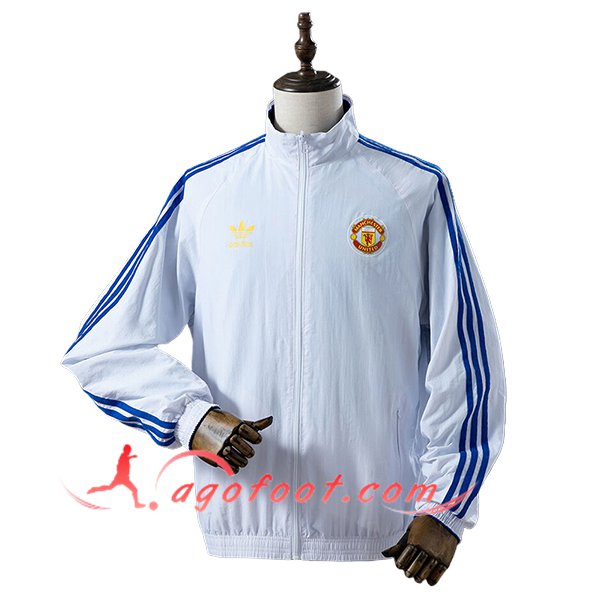 Coupe-Vent Manchester United Bleu/Blanc 2025/2026