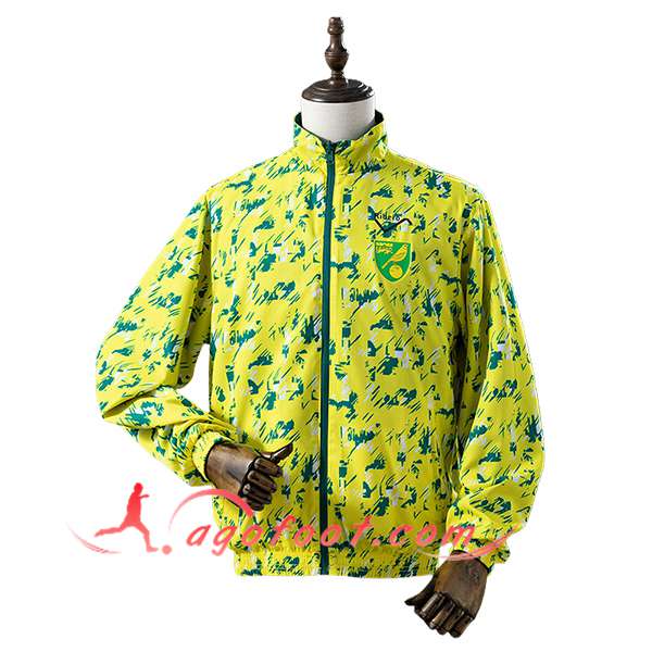 Coupe-Vent Norwich City Jaune/Vert 2025/2026