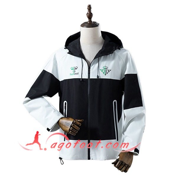 Coupe-Vent Real Betis Blanc/Noir 2025/2026