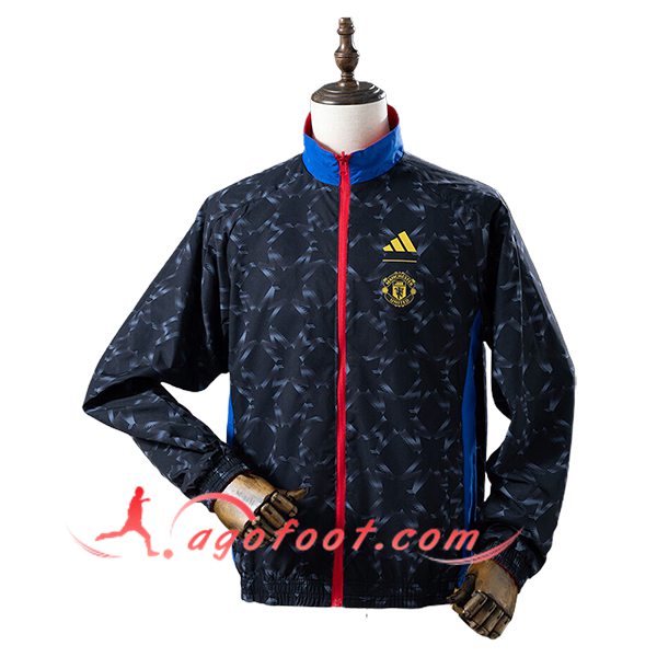 Coupe-Vent Manchester United Noir/Bleu 2025/2026