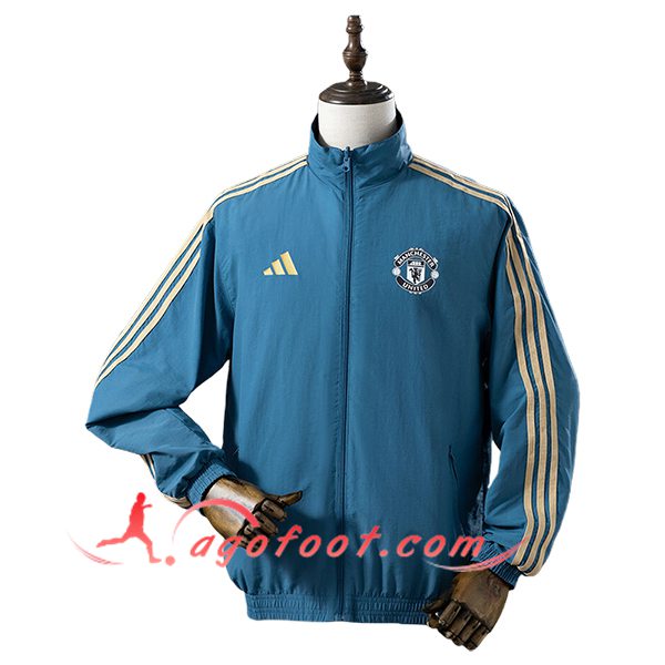 Coupe-Vent Manchester United Bleu/Jaune 2025/2026