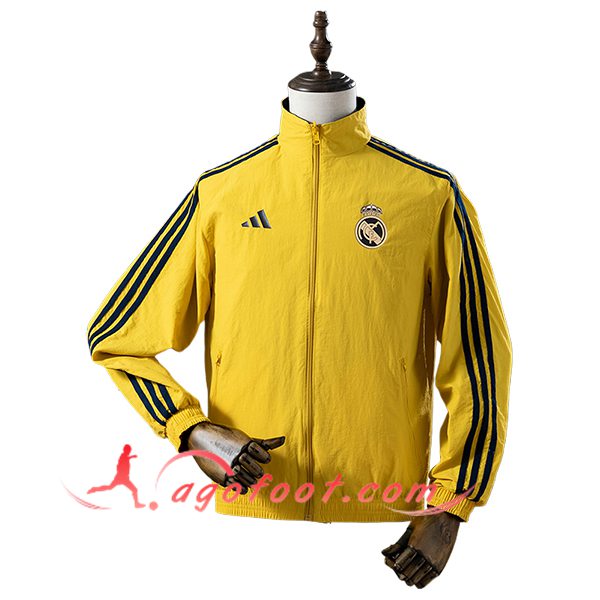 Coupe-Vent Real Madrid Jaune/Noir 2025/2026