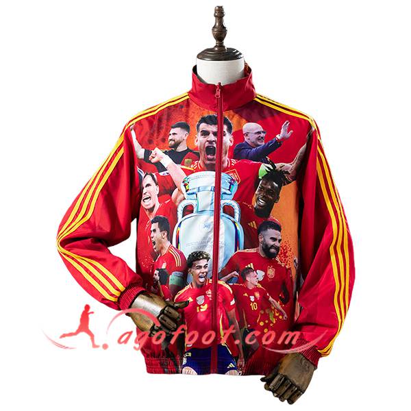 Coupe-Vent Espagne Rouge/Jaune 2025/2026 -02