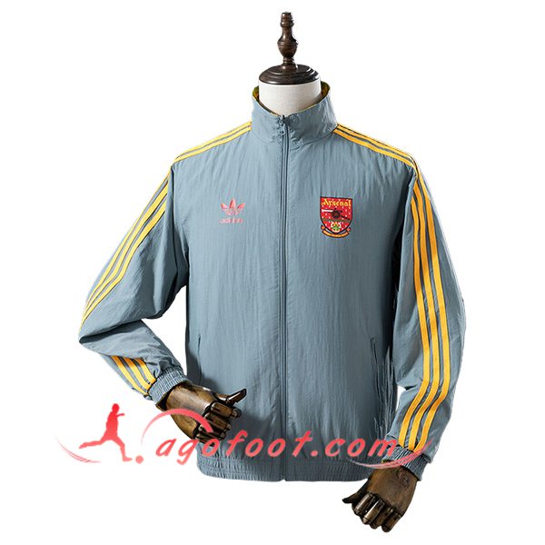 Coupe-Vent Arsenal Gris/Jaune 2025/2026