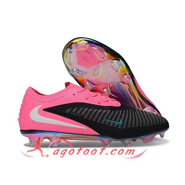 Nike Chaussures de Foot Phantom GX III Elite FG Rose/Noir/Blanc