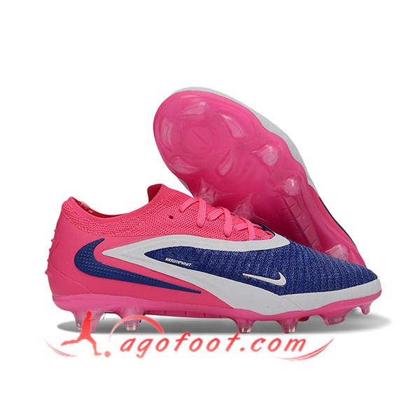 Nike Chaussures de Foot Phantom GX III Elite FG Rose/Bleu/Blanc