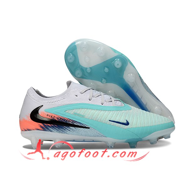 Nike Chaussures de Foot Phantom GX III Elite AG Bleu/Blanc