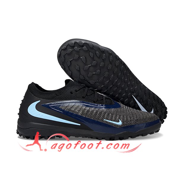 Nike Chaussures de Foot Phantom GX III Elite TF Noir/Bleu