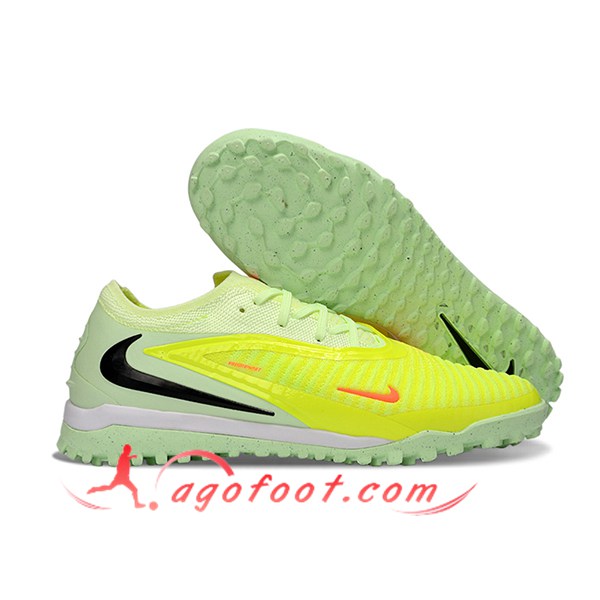 Nike Chaussures de Foot Phantom GX III Elite TF Jaune/Vert