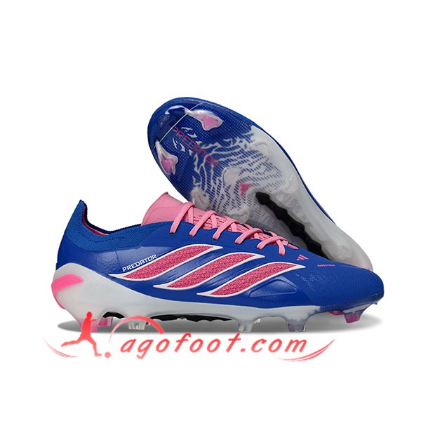 Adidas Chaussures de Foot 26 Predator Elite FG Bleu/Rose