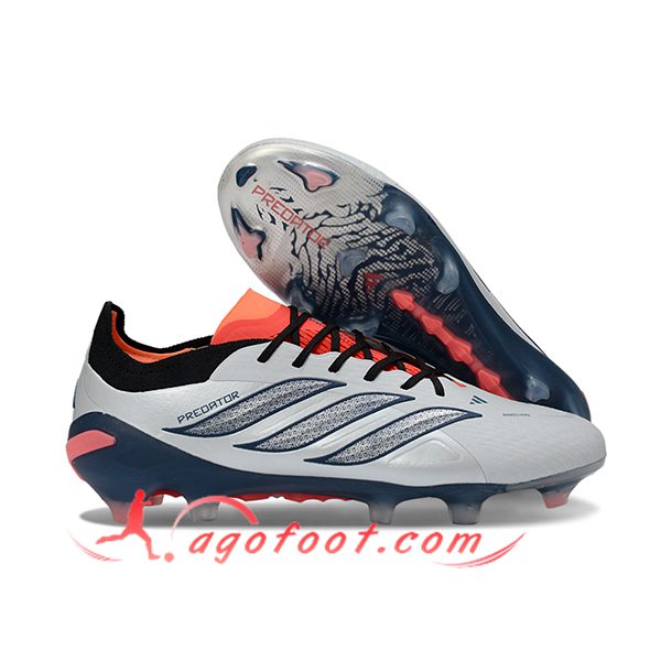 Adidas Chaussures de Foot 26 Predator Elite FG Gris/Bleu