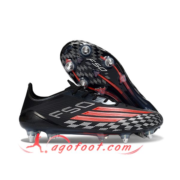Adidas Chaussures de Foot F50 ELITE SG Noir/Orange