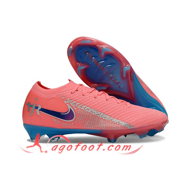 Nike Chaussures de Foot AIR Zoom Mercurial Vapor 16 Elite XXV FG Rose/Bleu/Pourpre
