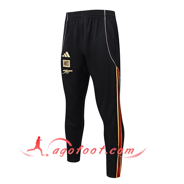 Pantalon Foot Arsenal Noir/Rouge/Jaune 2025/2026