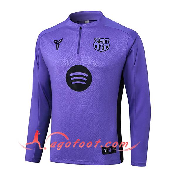 Sweatshirt Training FC Barcelone Pourpre/Noir 2025/2026