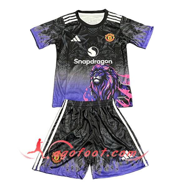 Maillot de Foot Manchester United Enfant Special Edition Pourpre/Noir 2025/2026