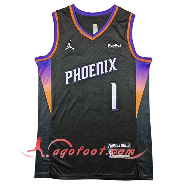 Maillot Phoenix Suns (BOOKER #1) 2025/26 Noir/Pourpre