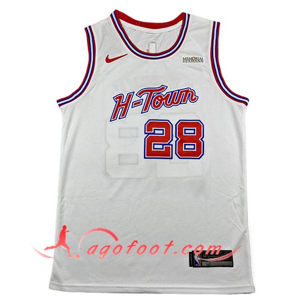 Maillot Houston Rockets (SENGUN #28) 2025/26 Blanc/Rouge