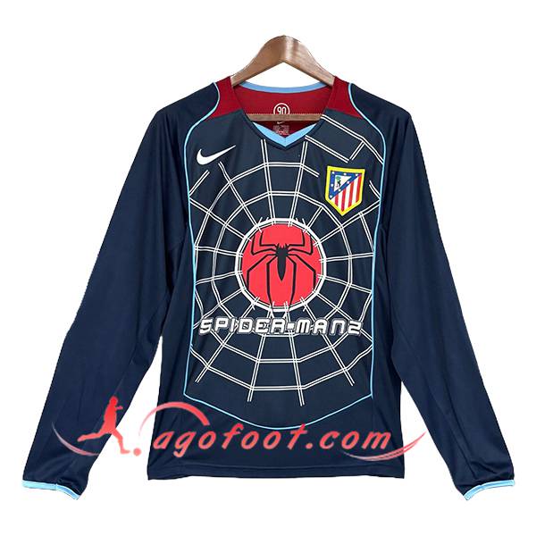 Maillot de Foot Atletico Madrid Retro Exterieur Manches Longues 2004/2005