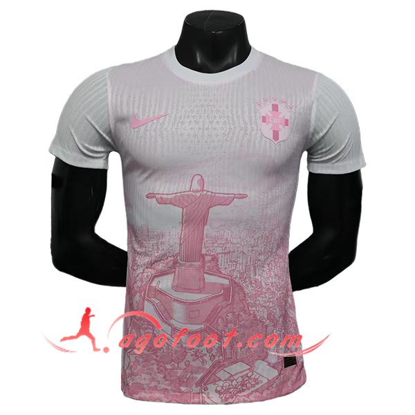 Maillot Equipe Foot Bresil Special Edition Rose/Blanc 2026/2027