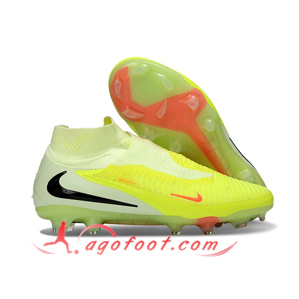 Nike Chaussures de Foot Phantom GX III Elite FG Jaune/Vert -02