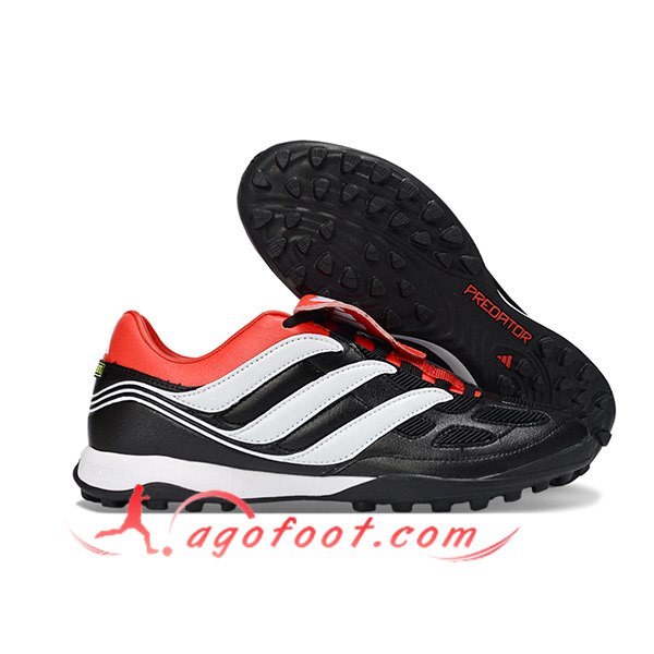 Adidas Chaussures de Foot PREDATOR LEAGUE FT TURF Noir/Blanc/Orange -02